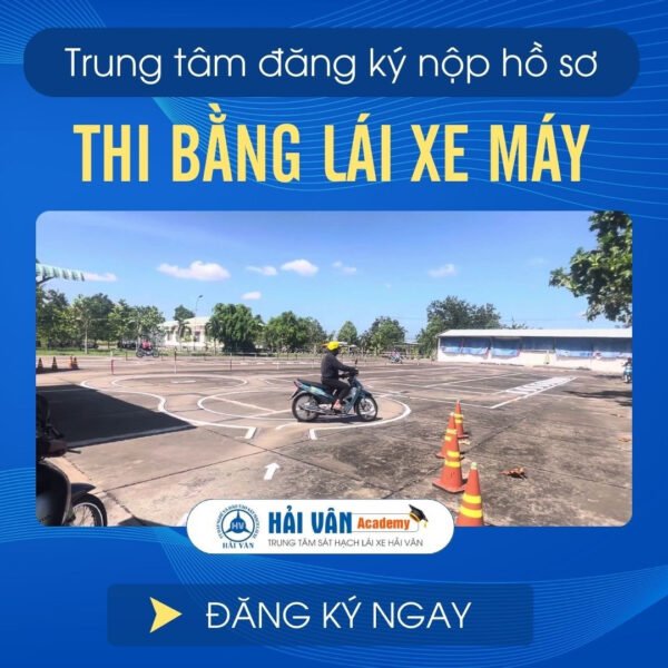 Hình ảnh minh họa khu vực sát hạch lái xe máy tại Thanh Hóa
