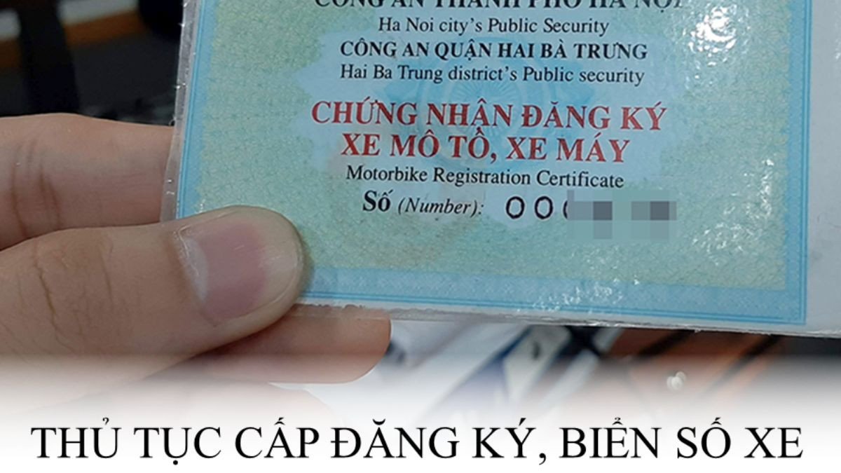 Hình ảnh minh họa một bộ hồ sơ đăng ký xe máy hoàn chỉnh
