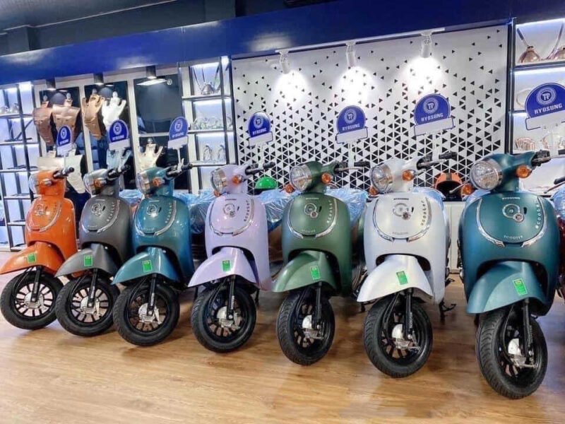 Hình ảnh minh họa một chiếc xe ga 50cc Hyosung chính hãng