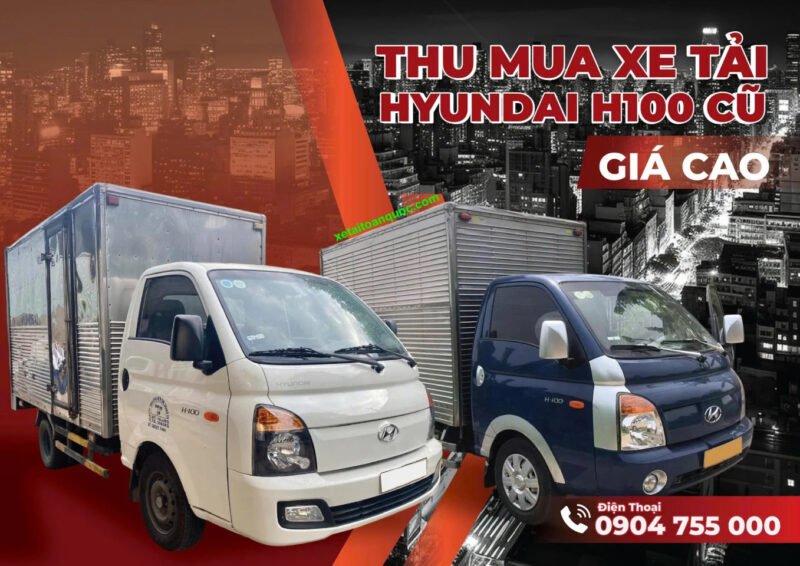 Hình ảnh minh họa một chiếc xe tải Hyundai 1 tấn cũ đang được đánh giá về chất lượng