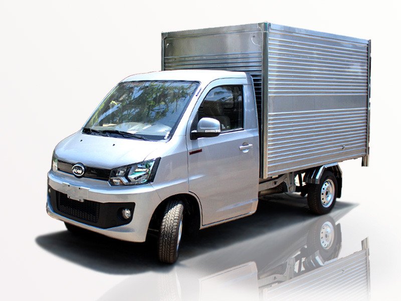 Hình ảnh minh họa một chiếc xe tải nhỏ Isuzu với thùng bảo ôn