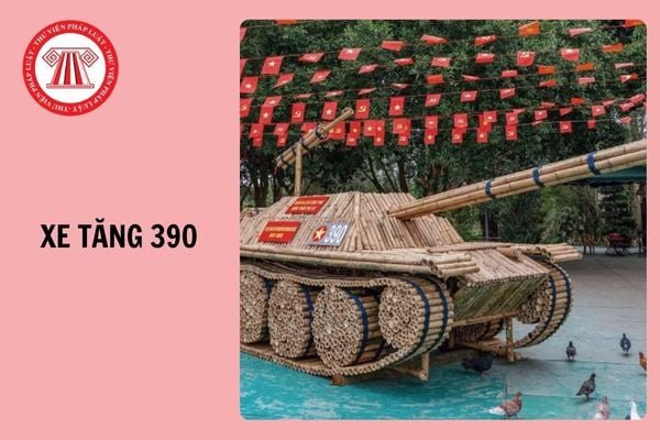 Hình ảnh minh họa một chiếc xe tăng tiến vào khu vực Dinh Độc Lập trong ngày 30/4/1975