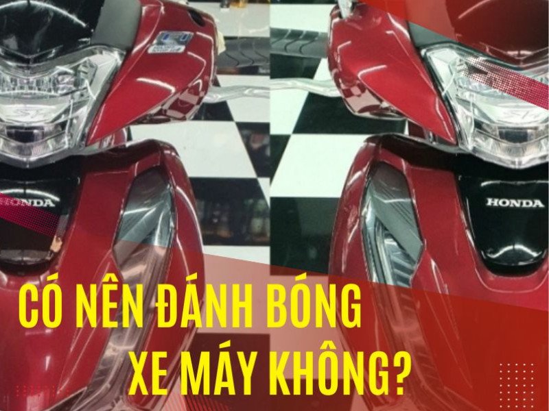 Hình ảnh minh họa một chiếc xe trước và sau khi được thực hiện quy trình đánh bóng kỹ thuật cao