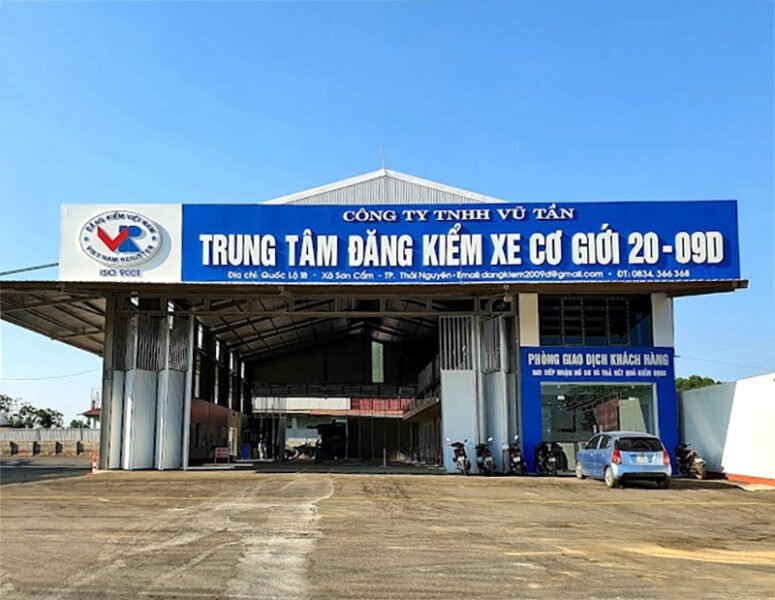 Hình ảnh minh họa một trạm đăng kiểm xe tải hiện đại tại Việt Nam