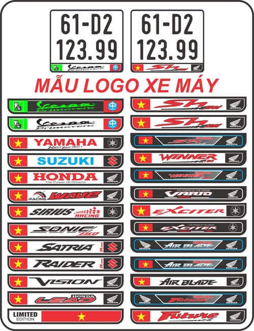 Hình ảnh minh họa quy trình ép khung biển số cho xe máy