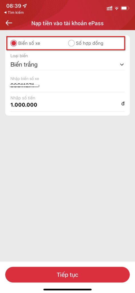 Hình ảnh minh họa quy trình nạp tiền ePass qua ví điện tử Viettel Money