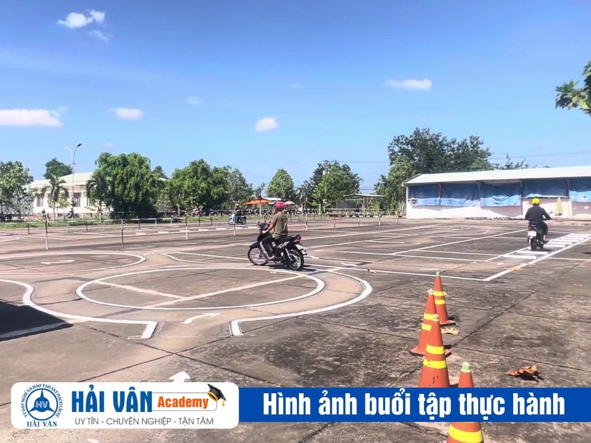 Hình ảnh minh họa sân tập lái xe máy đạt chuẩn
