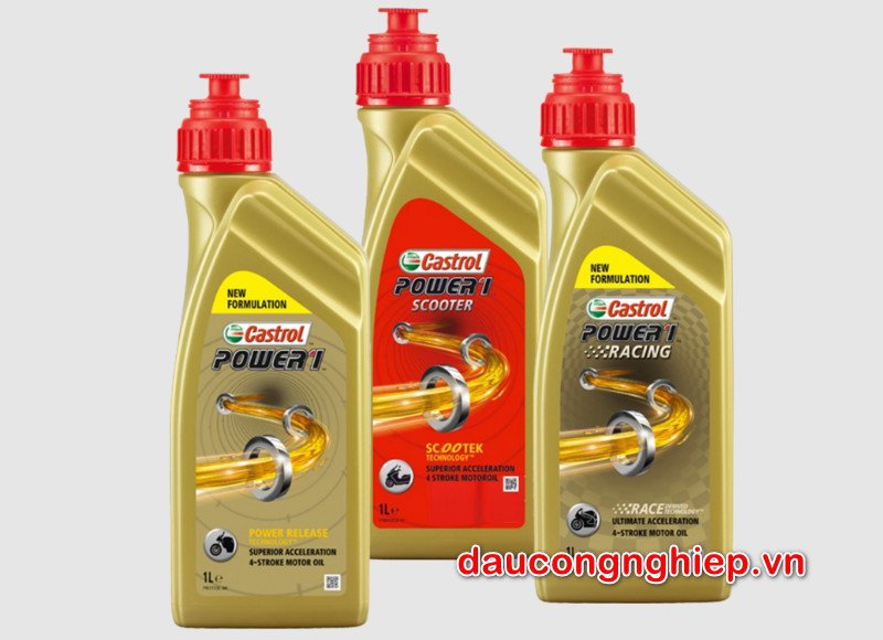 Hình ảnh minh họa sự phân chia các dòng nhớt Castrol Power 1 trên thị trường
