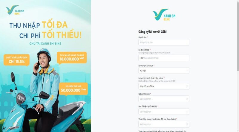 Hình ảnh minh họa tài xế xe máy điện đang nhận đồng phục