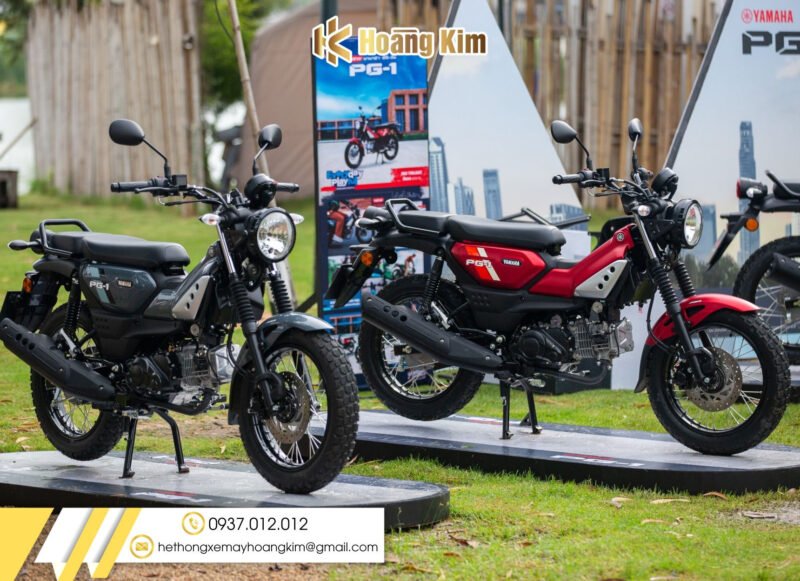Hình ảnh minh họa thiết kế và màu sắc của Yamaha PG1