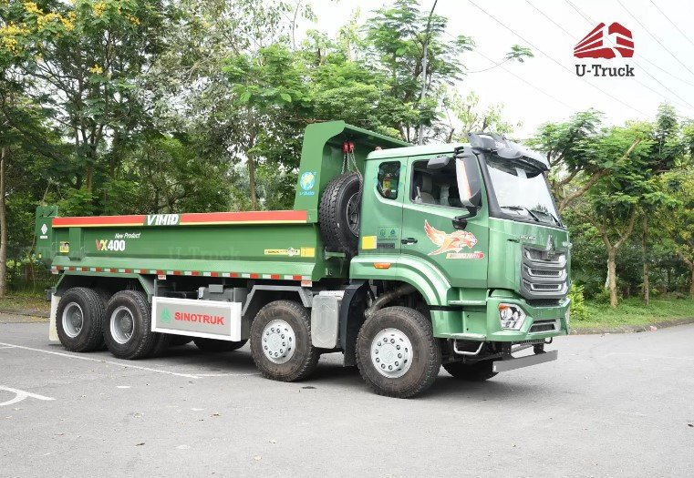 Hình ảnh minh họa về cấu hình bánh xe của một chiếc xe tải hạng nặng