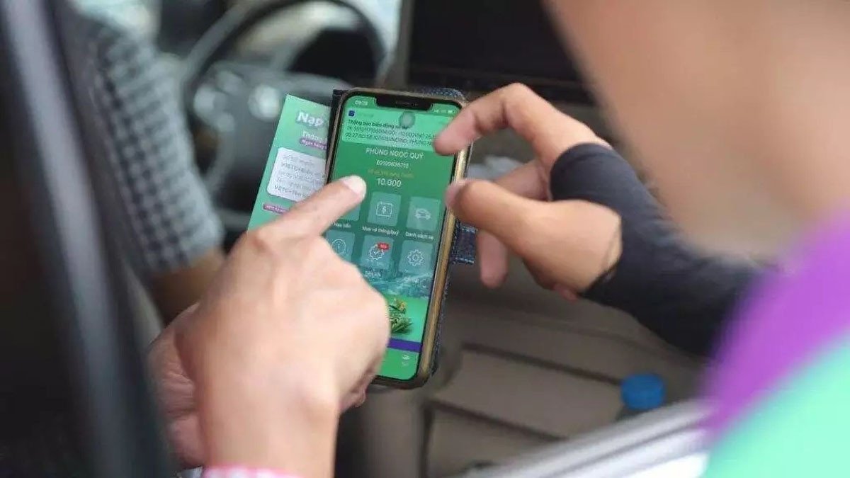 Hình ảnh minh họa việc tra cứu thông tin tài khoản VETC thông qua ứng dụng di động
