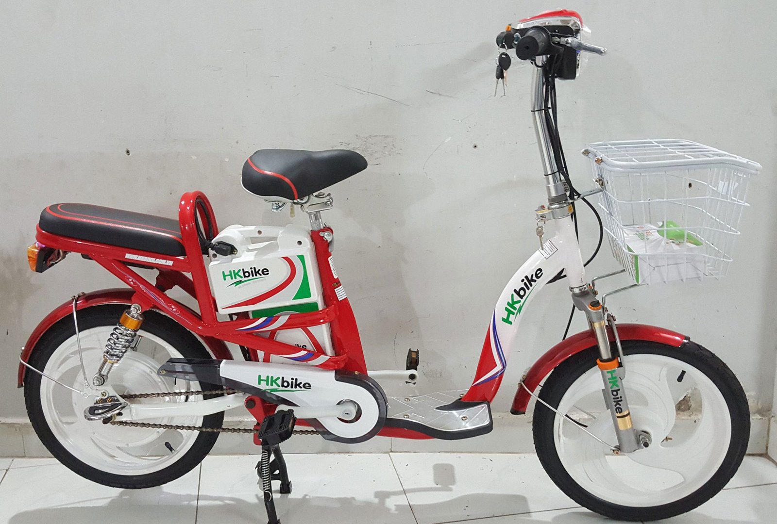Hình ảnh minh họa xe đạp điện Hkbike cũ với khung hợp kim chắc chắn