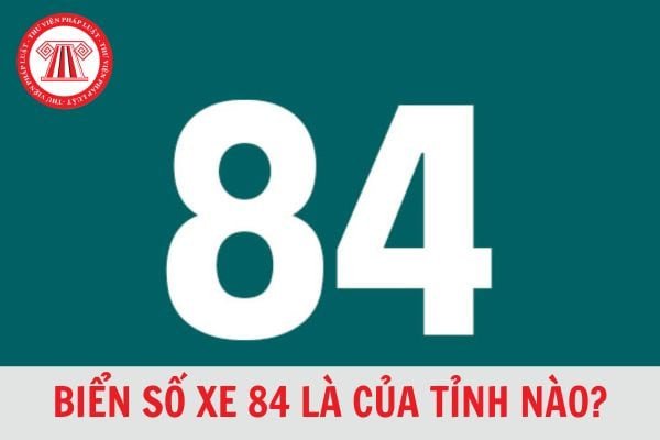 Hình ảnh minh họa xe ô tô với biển số xe 84