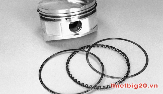 Hình ảnh mô tả bộ phận xéc măng xe máy nằm trong động cơ