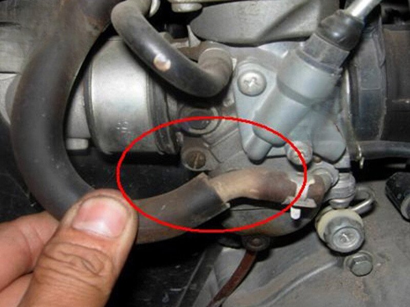 Hình ảnh mô tả các bộ phận trong hệ thống phun xăng điện tử liên quan đến garanti