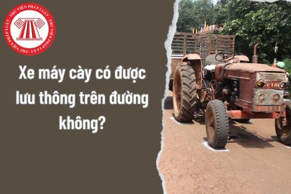 Hình ảnh mô tả cấu tạo cơ bản của một chiếc xe máy kéo đang hoạt động trong lĩnh vực nông nghiệp