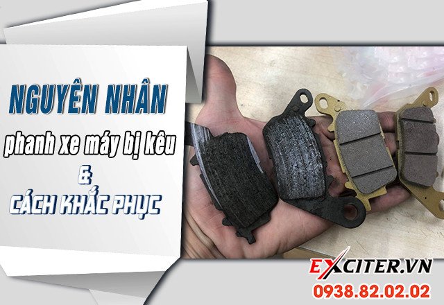 Hình ảnh một bộ má phanh đĩa mới sẵn sàng lắp đặt