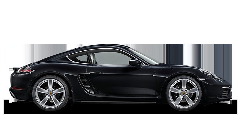 Hình ảnh một chiếc Porsche 718 Cayman màu đỏ đang chạy trên đường đua