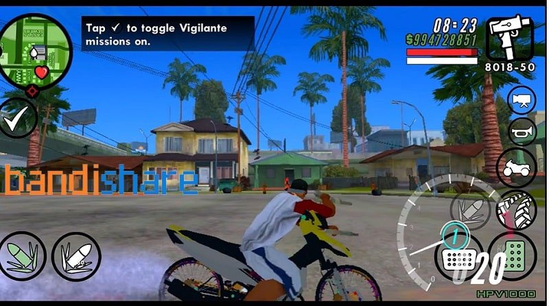 Hình ảnh một chiếc xe độ tốc độ cao đang lao đi trên đường cao tốc trong game