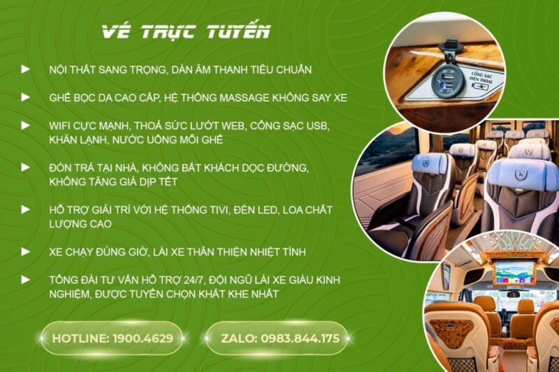 Hình ảnh một chiếc xe limousine hiện đại đang đỗ tại bến hoặc chuẩn bị đón khách