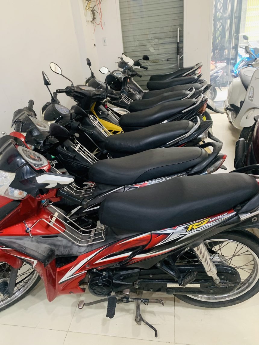 Hình ảnh một chiếc xe tay ga đời mới được bảo dưỡng cẩn thận