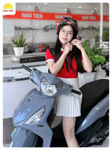 Hình ảnh một đại lý xe máy SYM chính hãng lớn tại TP.HCM với nhiều mẫu xe trưng bày