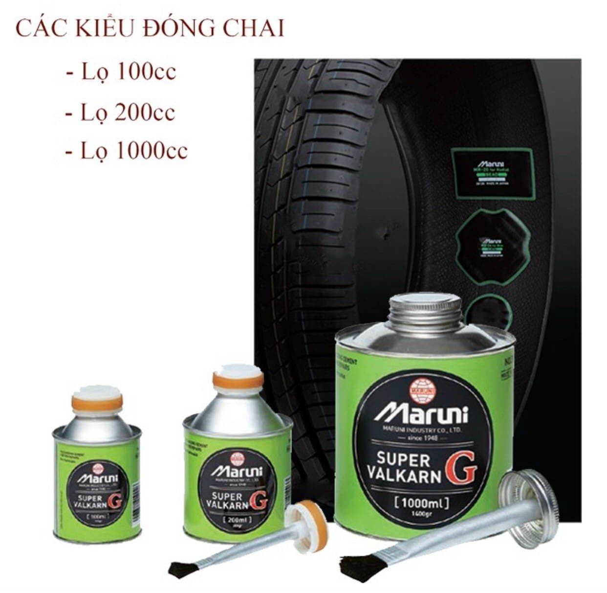 Hình ảnh một người đang sử dụng chai keo vá săm khẩn cấp