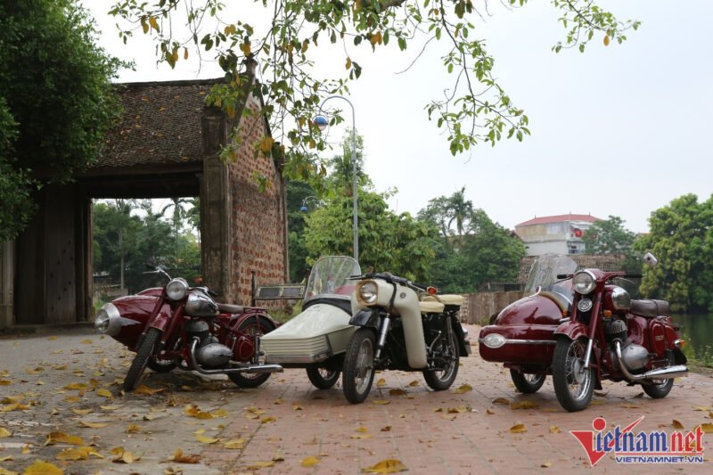 Hình ảnh những chiếc Jawa cổ với thiết kế đặc trưng của Đông Âu