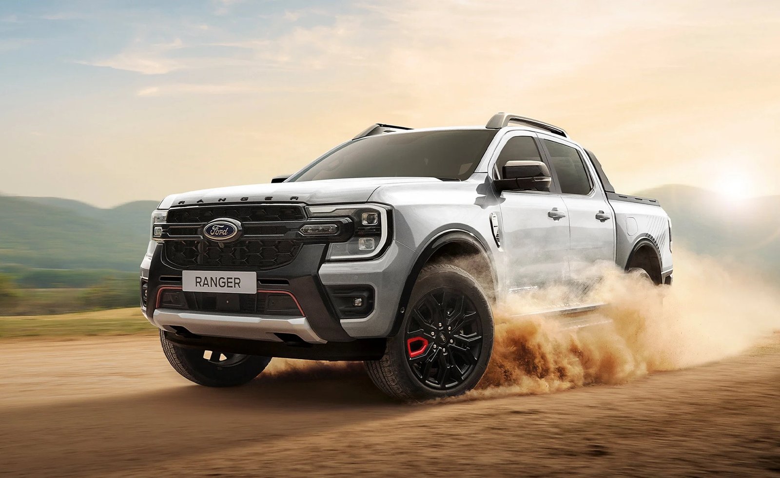 Hình ảnh nội thất hiện đại của Ford Ranger Stormtrak với màn hình lớn