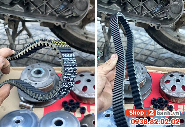 Hình ảnh so sánh các loại dây curoa xe tay ga