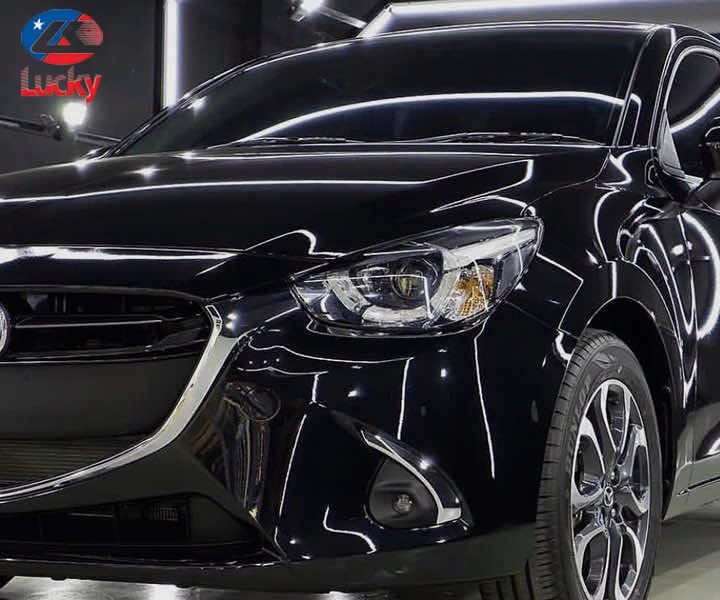 Hình ảnh so sánh giữa xe trước và sau khi sử dụng cana đánh bóng