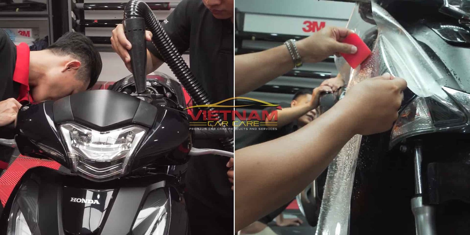 Hình ảnh so sánh trực quan về mức giá và chất lượng của các loại bảo vệ sơn xe máy.