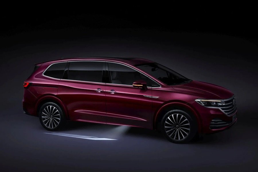 Hình ảnh thiết kế đèn pha LED ấn tượng của xe VW Viloran