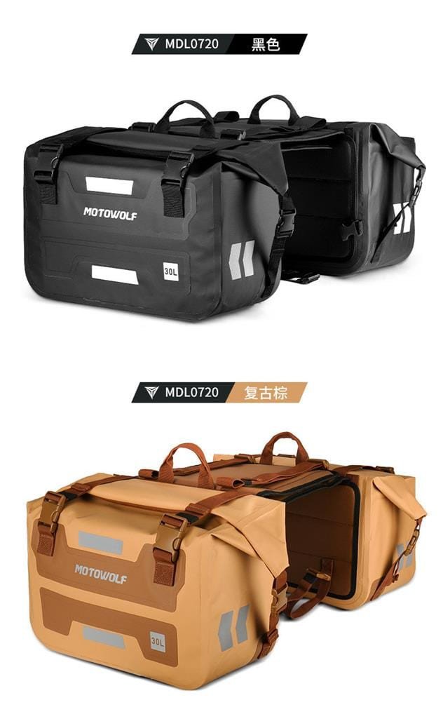 Hình ảnh tổng hợp nhiều màu sắc khác nhau của túi hông xe máy, minh họa sự đa dạng về lựa chọn thẩm mỹ.