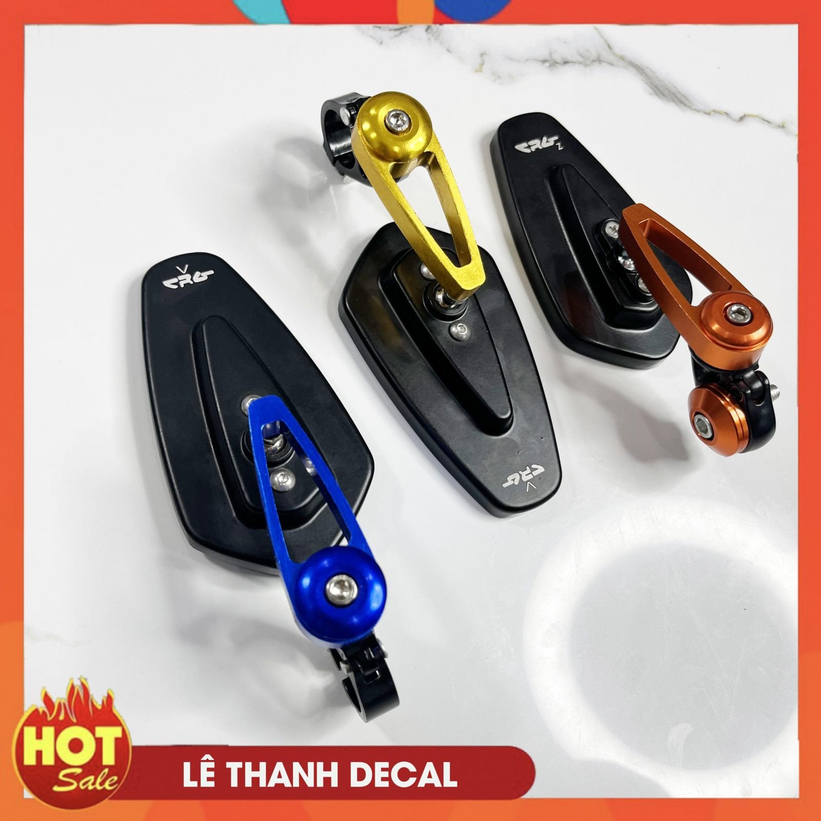 Hình ảnh tổng quan các mẫu gương chiếu hậu đa dạng về kiểu dáng và màu sắc