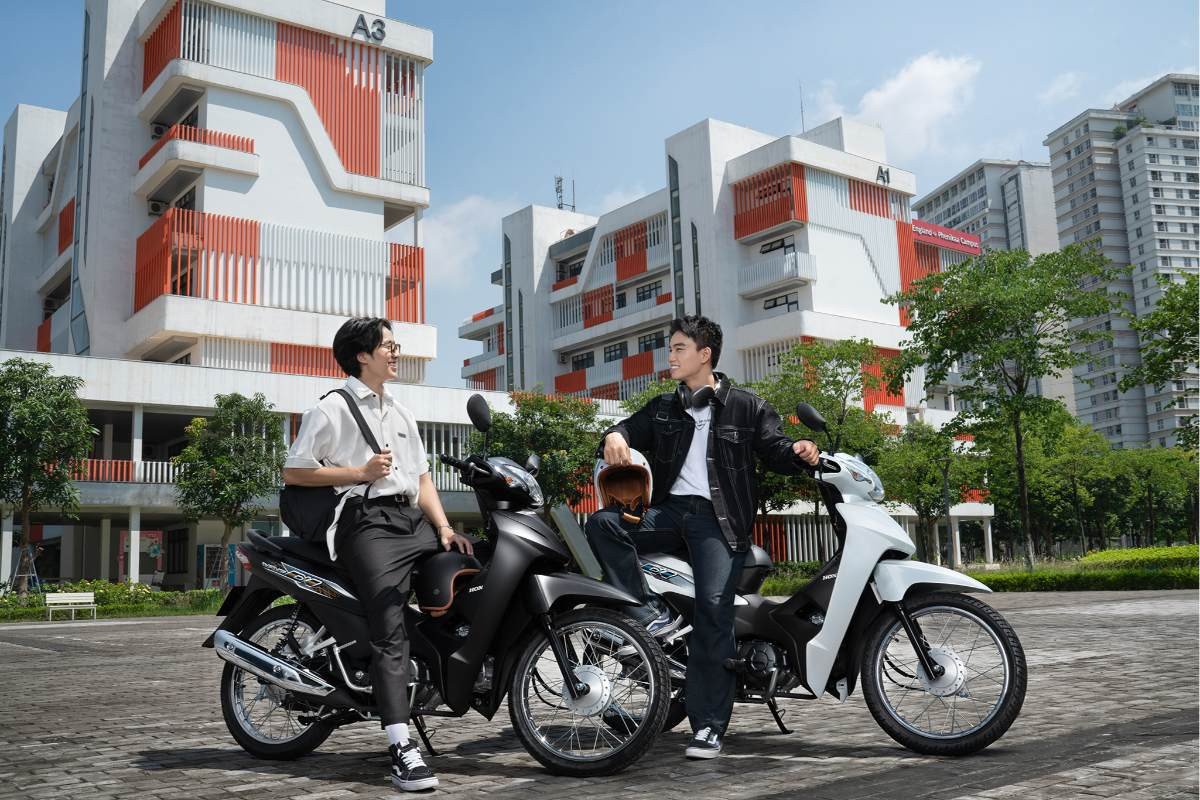 Hình ảnh tổng thể chiếc xe với kích thước nhỏ gọn, linh hoạt