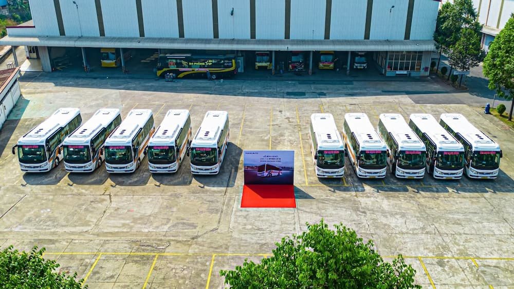 Hình ảnh xe giường nằm chất lượng cao của nhà xe trên tuyến đường liên tỉnh