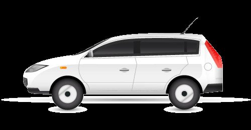 Học viên thực hành lái xe ô tô số tự động trong bãi tập được đánh dấu rõ ràng.