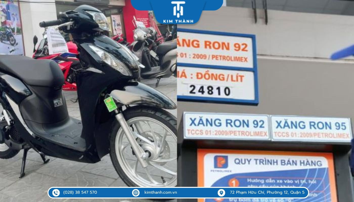 Honda Vision 2025 nên đổ xăng A92 hay A95?