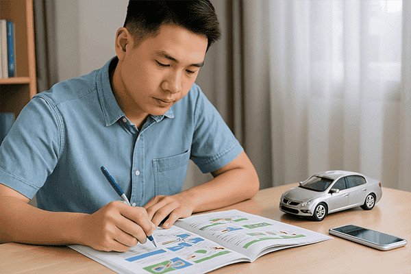 Hướng dẫn ôn tập 600 câu hỏi lý thuyết lái xe ô tô
