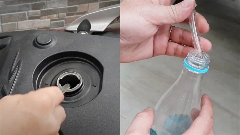 Hướng dẫn rút xăng xe máy trước khi gửi tàu hỏa