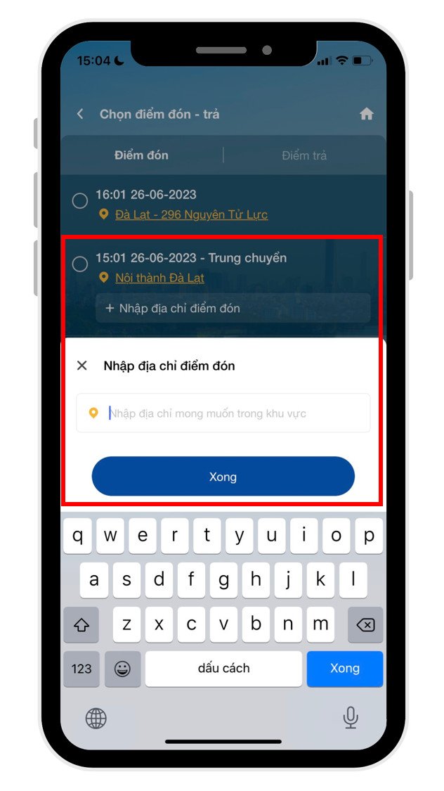 Hướng dẫn yêu cầu dịch vụ hỗ trợ di chuyển trực tuyến