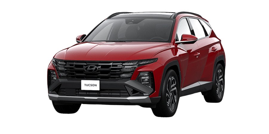 Hyundai Tucson màu đỏ đun thể hiện sự hiện đại và mạnh mẽ