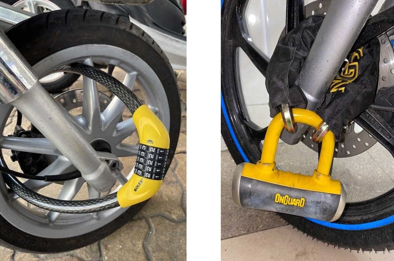 Khóa xích xe máy bị kẹt và cách xử lý tạm thời