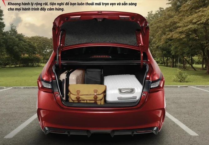 Khoang hành lý rộng rãi của Honda City 2024