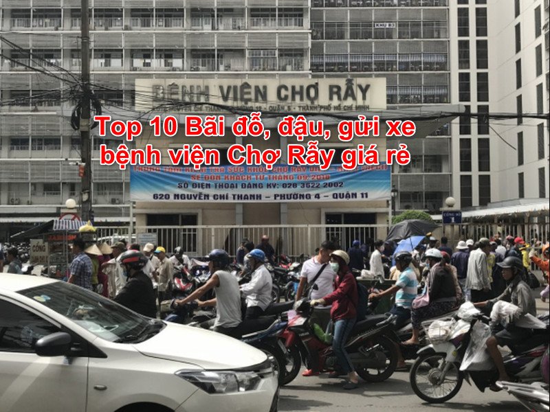 Khu vực gửi xe máy tại bệnh viện Chợ Rẫy