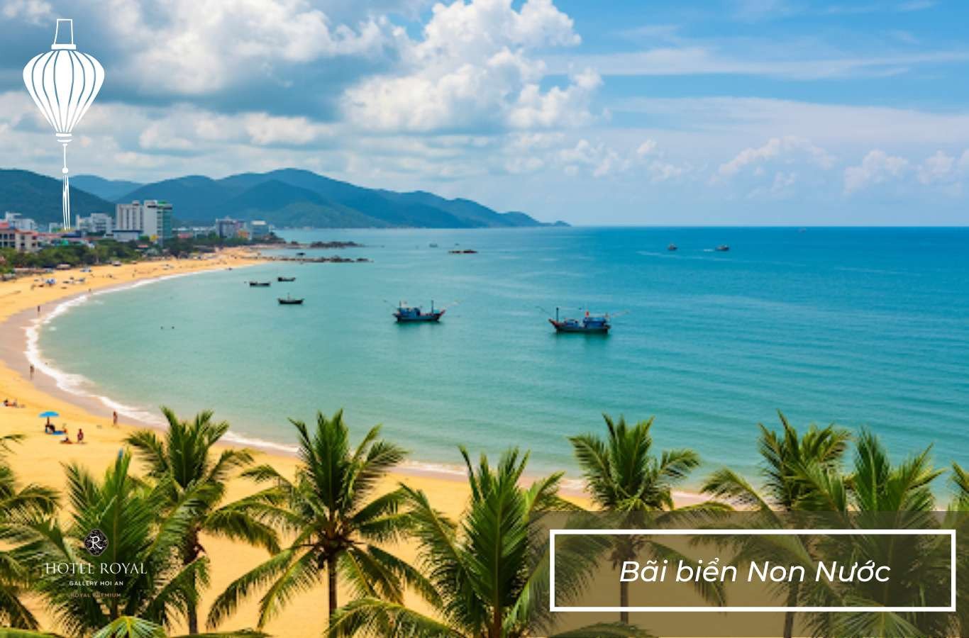 Khung cảnh yên bình tại bãi biển Non Nước