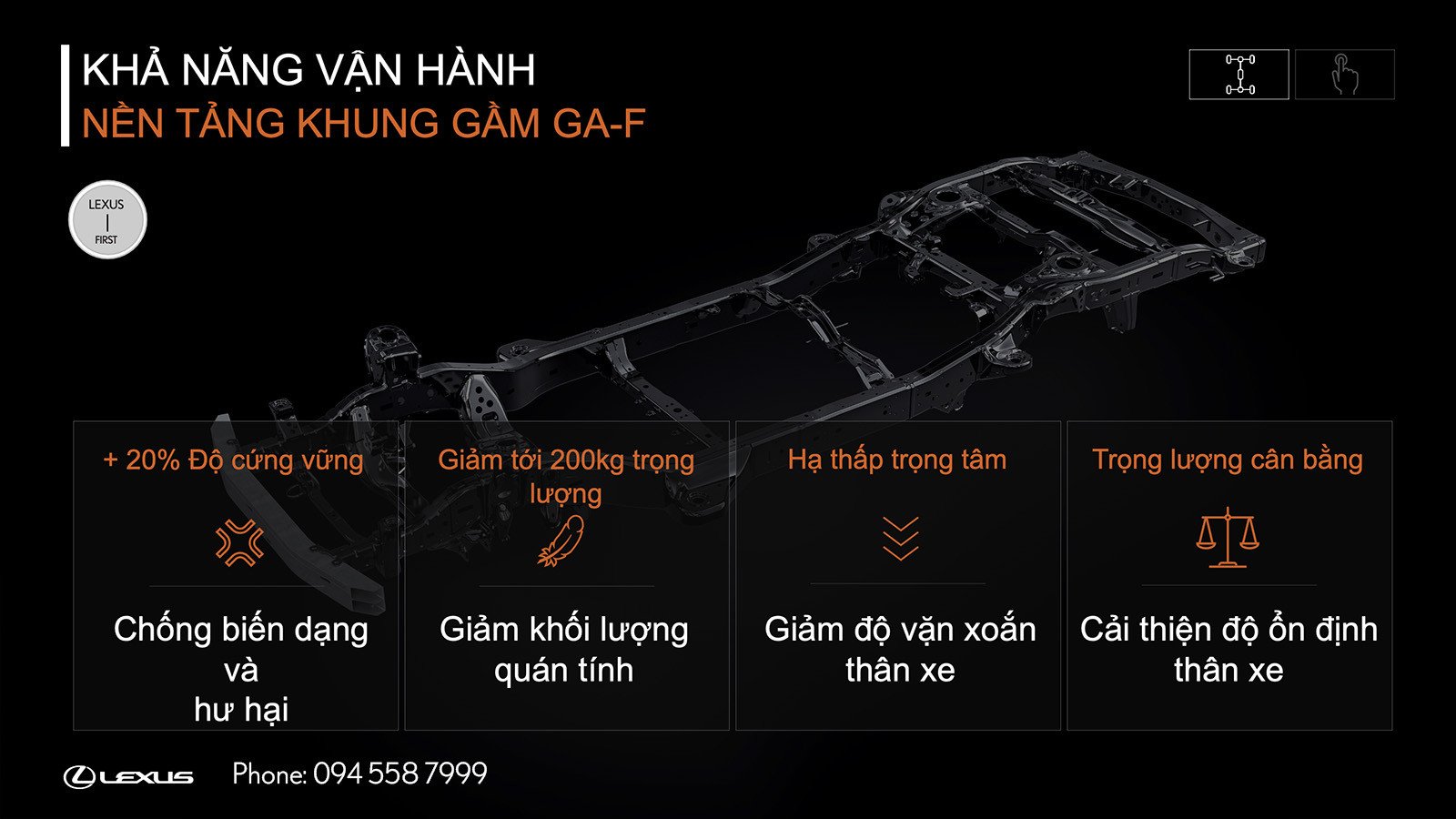 Khung gầm xe Lexus LX 600