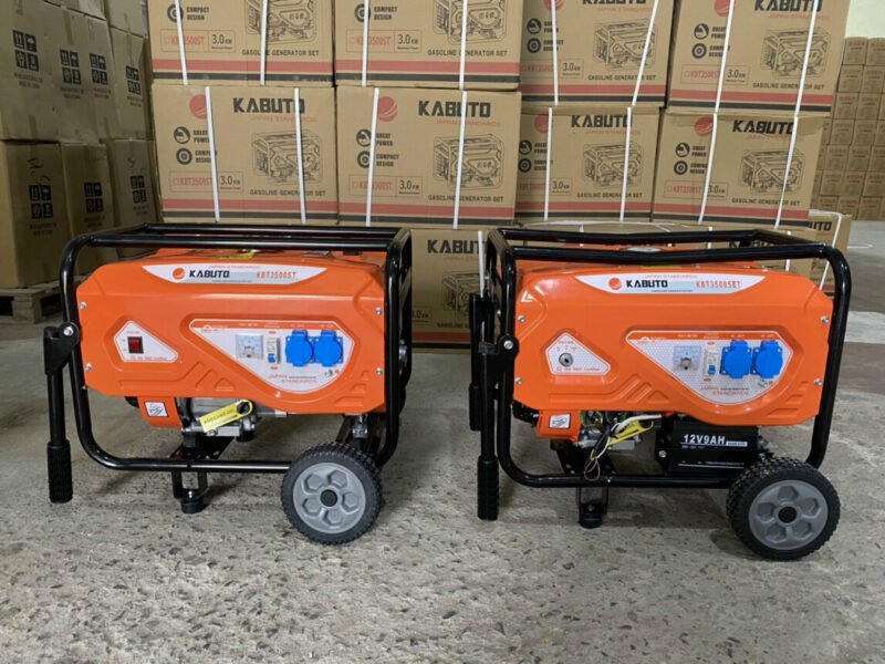 Khung máy phát điện có bánh xe và tay cầm